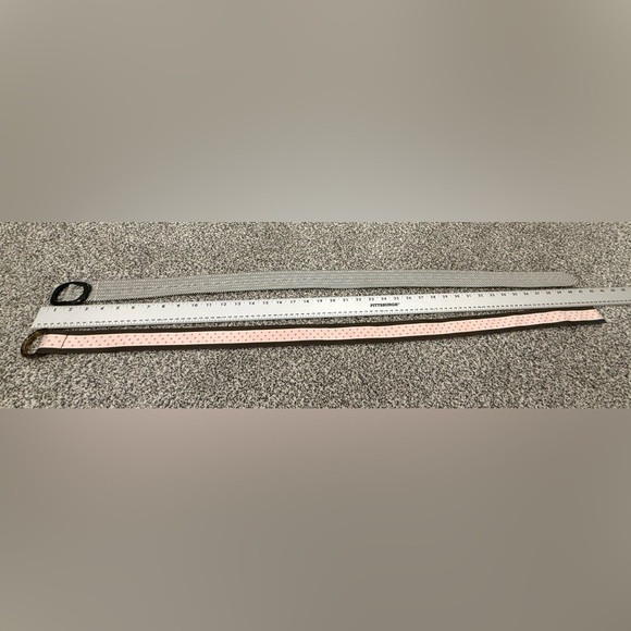 J. Crew Lot of 2 Fabric Cloth Preppy Cottagecore Boho Belts Size S/M - Picture 8 of 8